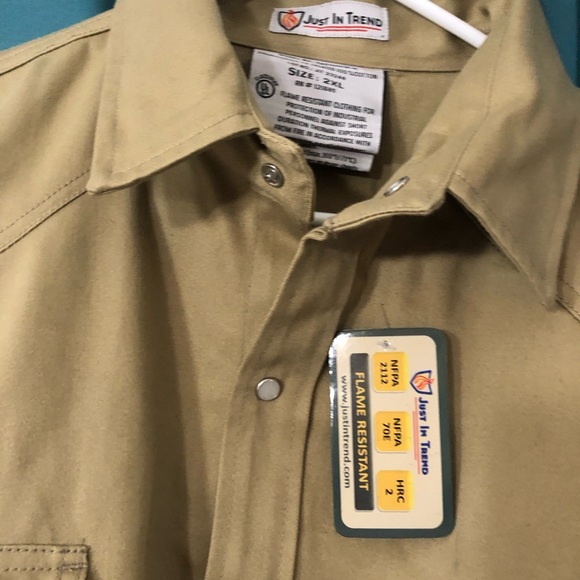 Flame Resistant Fireman Shirt. - Picture 2 of 6